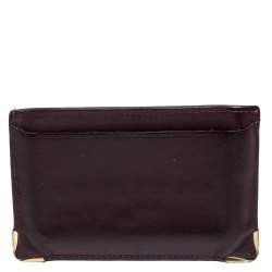 Cartier Burgundy Leather Card Holder