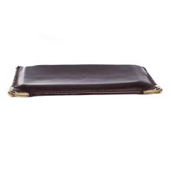 Cartier Burgundy Leather Card Holder