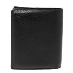 Pre Owned Cartier Black Leather Marcello de Cartier Bifold Wallet