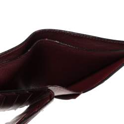 Pre Owned Cartier Black Leather Marcello de Cartier Bifold Wallet