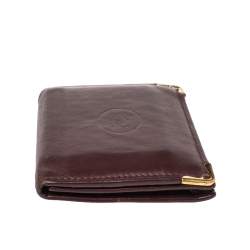 مملوكة مسبقًا Cartier Burgundy Leather Must De Cartier Card Holder