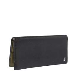 Pre Owned Cartier Olive Green Leather Pasha de Cartier Bifold Wallet