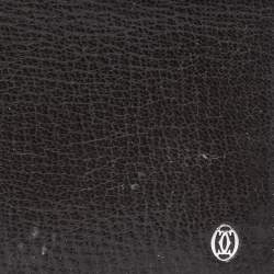 Pre Owned Cartier Olive Green Leather Pasha de Cartier Bifold Wallet