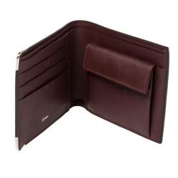 Cartier Black Leather Must De Cartier 6CC Bifold Wallet