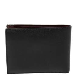 Cartier Black Leather Must De Cartier 6CC Bifold Wallet