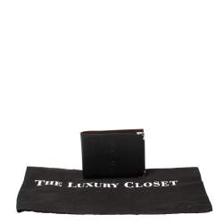 Cartier Black Leather Must De Cartier 6CC Bifold Wallet