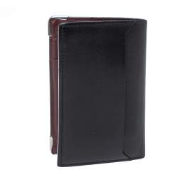 Pre Owned Cartier Black Leather Must De Cartier Card Holder