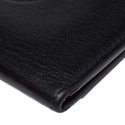 Pre Owned Cartier Black Leather Must De Cartier Card Holder