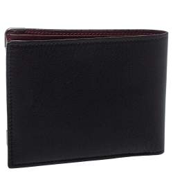 Cartier Black Leather Must De Cartier 6CC Bifold Wallet