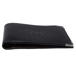 Cartier Black Leather Must De Cartier 6CC Bifold Wallet