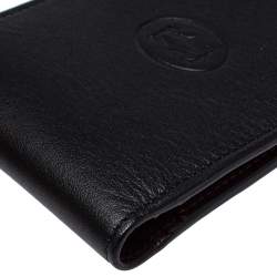 Cartier Black Leather Must De Cartier 6CC Bifold Wallet