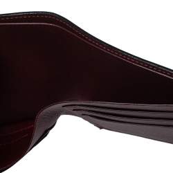 Cartier Black Leather Must De Cartier 6CC Bifold Wallet