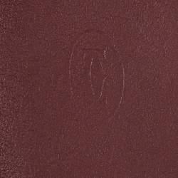 Pre Owned محفظة كارتييه موست دو كارتييه متعددة الفتحات جلد أحمر داكن