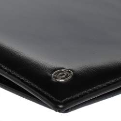 مملوكة مسبقًا محفظة كارتييه ثنائية الطيه مست دو جلد سوداء 