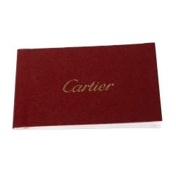 مملوكة مسبقًا Cartier Maroon Leather Must De Cartier Bifold Wallet
