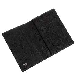 Cartier Black Leather Santos Business Card Holder
