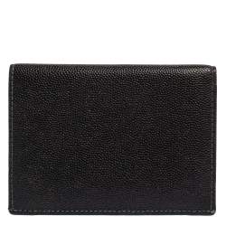 Cartier Black Leather Santos Business Card Holder