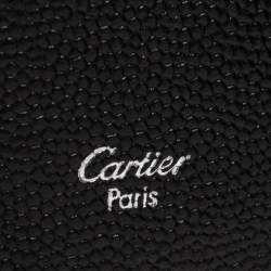 Cartier Black Leather Santos Business Card Holder