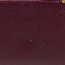 Pre Owned محفظة كارتييه طية مزدوجة ماست دو كارتييه 6 سي سي جلد بني محمر