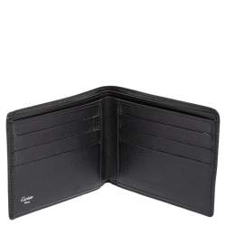 مملوكة مسبقًا Cartier Black Leather Pasha De Bifold Wallet