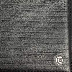 مملوكة مسبقًا Cartier Black Leather Pasha De Bifold Wallet