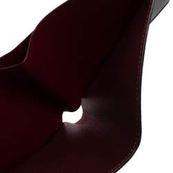 Pre Owned Cartier Black Leather Must De Cartier 6CC Bifold Wallet