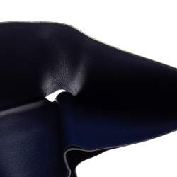 Pre Owned م حفظة كارتييه موست دو كارتييه 6سي سي جلد أزرق ثنائية الطية