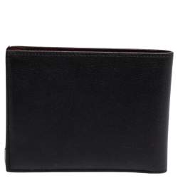 Pre Owned محفظة كارتييه ماست دو كارتييه جلد أسود ثنائية الطي