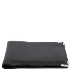 Pre Owned محفظة كارتييه ماست دو كارتييه جلد أسود ثنائية الطي