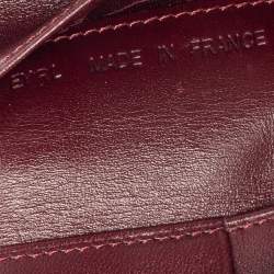 مملوكة مسبقًا Cartier Burgundy Leather Must De Cartier 6CC Bifold Wallet