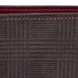 Pre Owned محفظة كارتييه بانك نوت 6CC سويدي رصاصي داكن