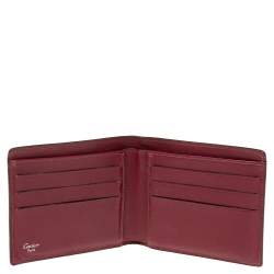 Pre Owned محفظة كارتييه بانك نوت 6CC سويدي رصاصي داكن