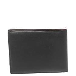 مملوكة مسبقًا Cartier Black Leather Must de Cartier Bifold Wallet