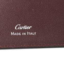 مملوكة مسبقًا Cartier Black Leather Must de Cartier Bifold Wallet