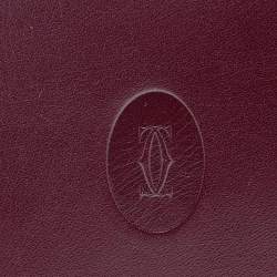 Pre Owned محفظة كارتييه ماست دو كارتييه جلد أسود ثنائية الطي