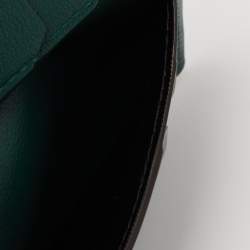 مملوكة مسبقًا حافظة بطاقات كارتييه ماست دو كارتييه جلد أخضر