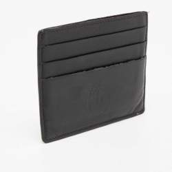 Pre Owned Cartier Black Leather Must de Cartier Card Holder