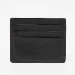 Pre Owned Cartier Black Leather Must de Cartier Card Holder