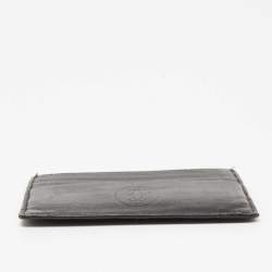 Pre Owned Cartier Black Leather Must de Cartier Card Holder