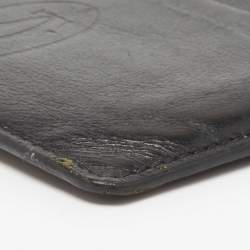 Pre Owned Cartier Black Leather Must de Cartier Card Holder