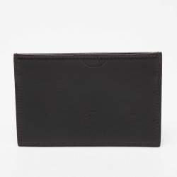 Pre Owned حافظة بطاقات كارتييه هابي بيرثداي جلد بنية داكنةذ