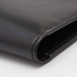 Pre Owned محفظة كارتييه ثنائية الطيه مست دو جلد سوداء 