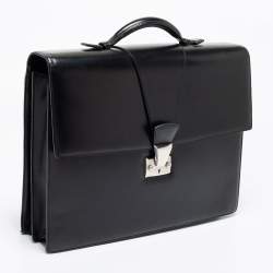 Cartier Black Leather Briefcase