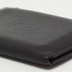 مملوكة مسبقًا Cartier Black Leather Must De Cartier Card Holder