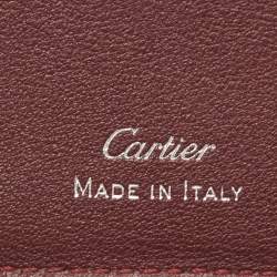 مملوكة مسبقًا Cartier Black Leather Must De Cartier Card Holder