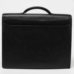 Cartier Black Leather Pasha Briefcase