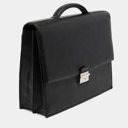 Cartier Black Leather Pasha Briefcase