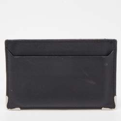 Cartier Black Leather Must de Cartier Simple Card Holder