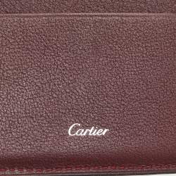 Cartier Black Leather Must de Cartier 8CC Bifold Wallet