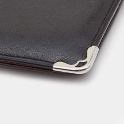 Cartier Black Leather Must de Cartier 8CC Bifold Wallet